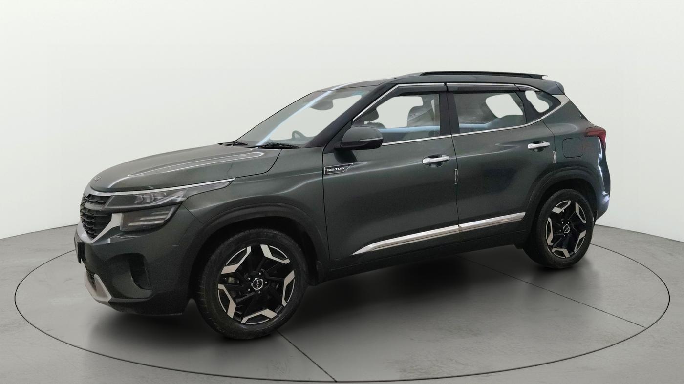 2023 KIA SELTOS HTX IVT, Petrol, Automatic, 39,140 km, Left Front Diagonal