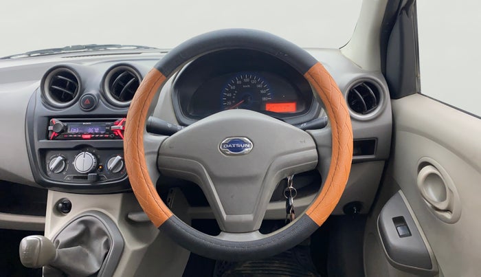2015 Datsun Go T, Petrol, Manual, 1,22,106 km, Steering Wheel Close Up