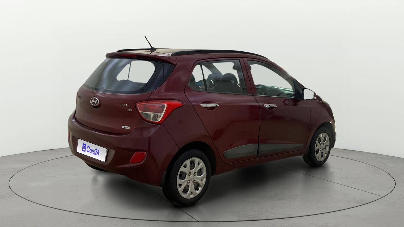 2013 Hyundai Grand i10 SPORTZ 1.2 KAPPA VTVT, Petrol, Manual, 66,349 km, Right Back Diagonal