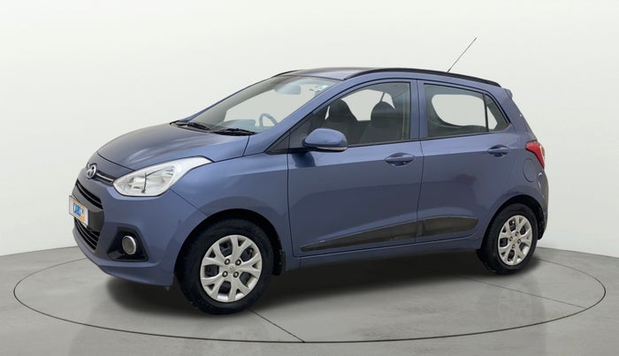2015 Hyundai Grand i10 SPORTZ 1.2 KAPPA VTVT, Petrol, Manual, 79,239 km, Left Front Diagonal