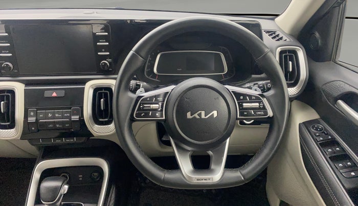 2022 KIA SONET HTX 1.5 AT, Diesel, Automatic, 34,063 km, Steering Wheel Close Up
