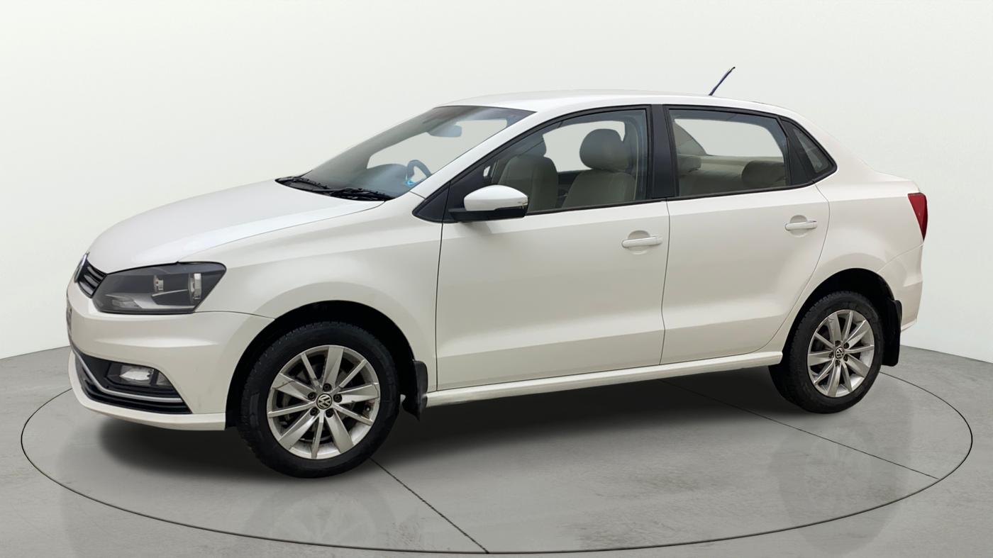 2017 Volkswagen Ameo HIGHLINE DSG 1.5 DIESEL , Diesel, Automatic, 1,00,607 km, Left Front Diagonal
