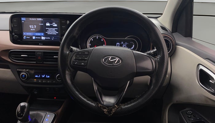 2020 Hyundai AURA SX PLUS 1.2 AMT CRDI, Diesel, Automatic, 97,609 km, Steering Wheel Close Up