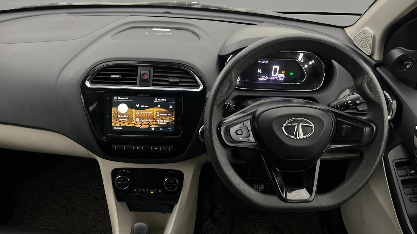 2022 Tata TIGOR XZA PLUS PETROL, Petrol, Automatic, 40,880 km, Steering Wheel Close Up