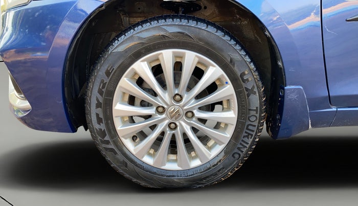 2019 Maruti Ciaz ZETA 1.5 SHVS MT PETROL, Petrol, Manual, 1,12,843 km, Left Front Wheel
