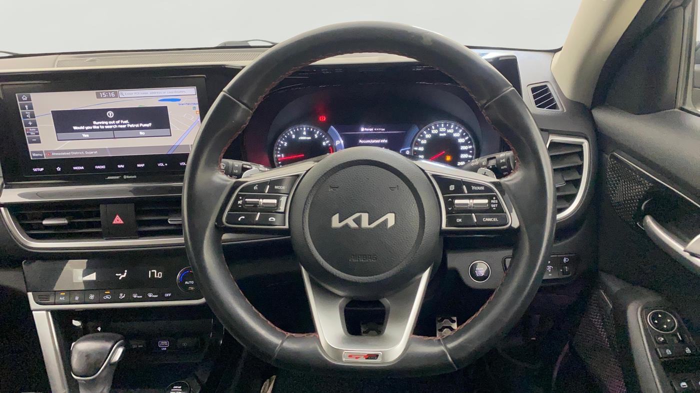 2022 KIA SELTOS GTX PLUS DCT 1.4 PETROL, Petrol, Automatic, 49,898 km, Steering Wheel Close Up