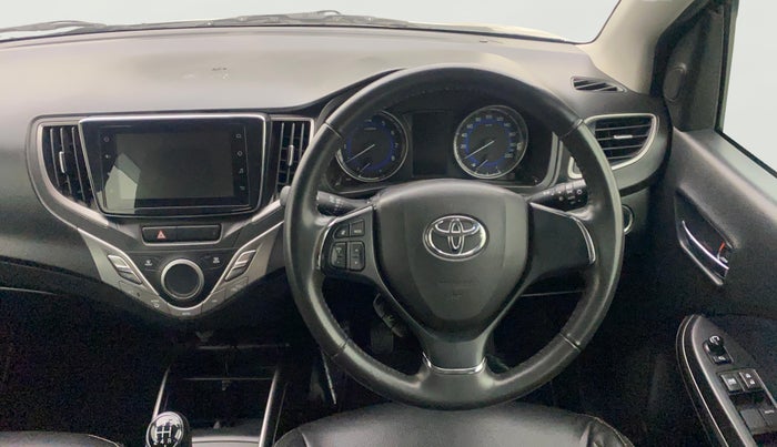 2020 Toyota Glanza V, Petrol, Manual, 47,059 km, Steering Wheel Close Up