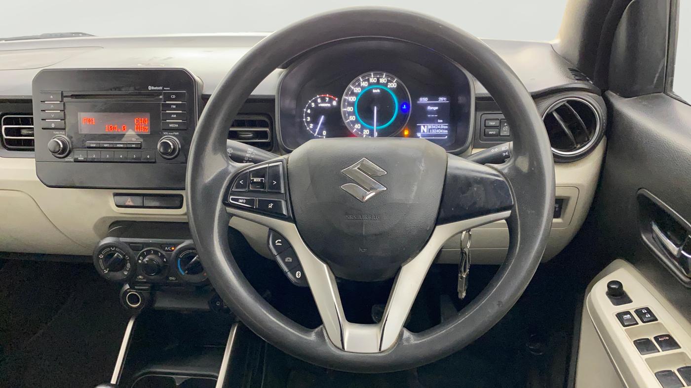 2017 Maruti IGNIS DELTA 1.2 AMT, CNG, Automatic, 1,32,357 km, Steering Wheel Close Up