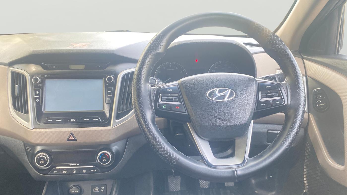 2017 Hyundai Creta SX PLUS 1.6 PETROL, Petrol, Manual, 93,180 km, Steering Wheel Close Up