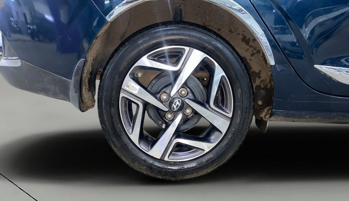 2022 Hyundai AURA SX 1.2 CNG, CNG, Manual, 25,033 km, Right Rear Wheel
