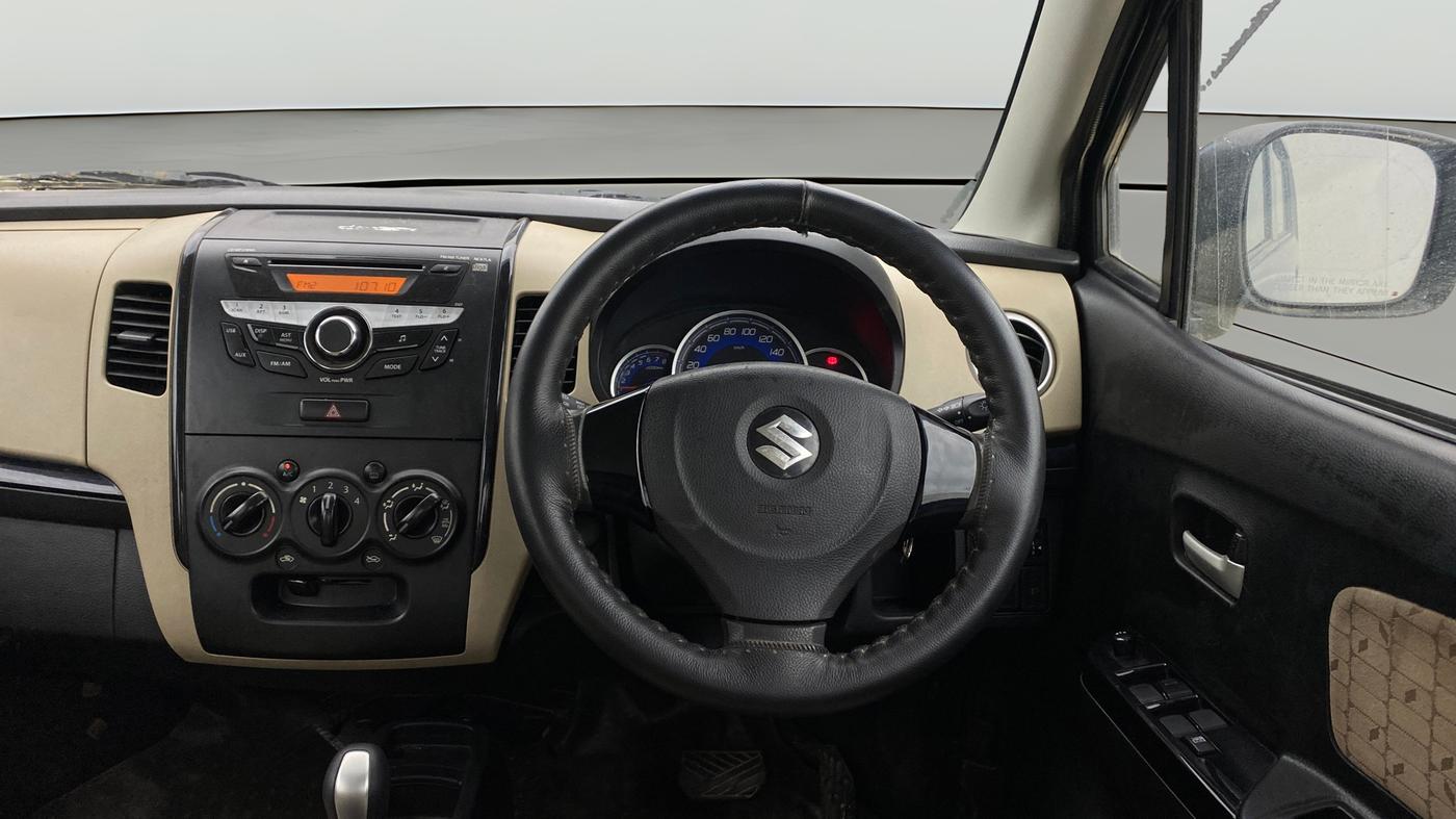 2017 Maruti Wagon R 1.0 VXI+ AMT, Petrol, Automatic, 23,569 km, Steering Wheel Close Up