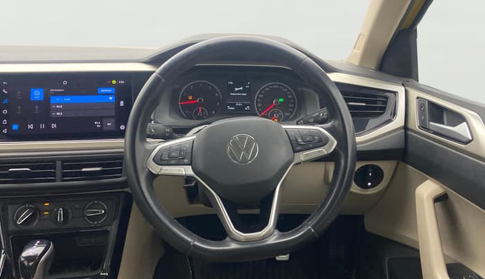 2022 Volkswagen VIRTUS HIGHLINE TSI 1.0 AT, Petrol, Automatic, 29,484 km, Steering Wheel Close Up