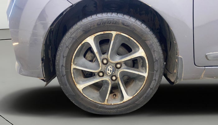 2017 Hyundai Grand i10 SPORTZ (O) AT 1.2 KAPPA VTVT, Petrol, Automatic, 77,325 km, Left Front Wheel
