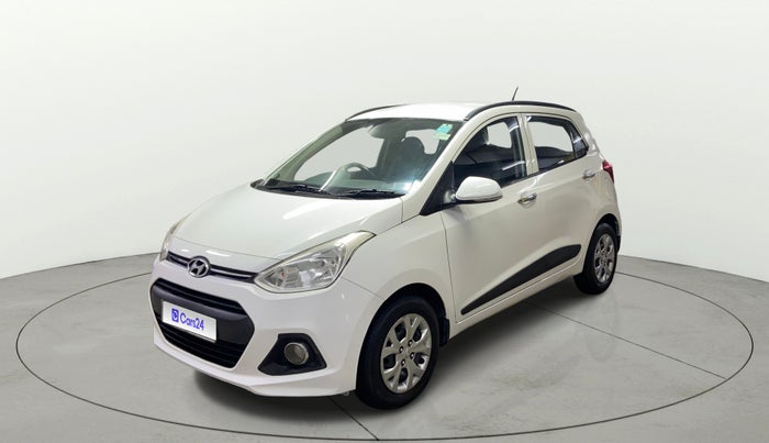 2014 Hyundai Grand i10 SPORTZ 1.2 KAPPA VTVT, Petrol, Manual, 83,924 km, Left Front Diagonal