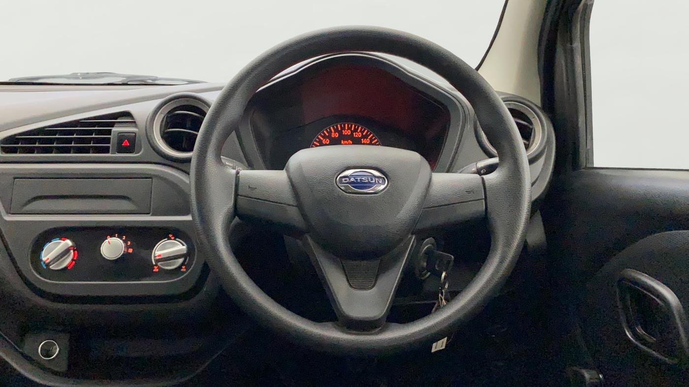 2017 Datsun Redi Go D, Petrol, Manual, 8,468 km, Steering Wheel Close Up