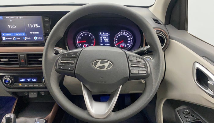 2024 Hyundai AURA SX PLUS 1.2 AMT, Petrol, Automatic, 13,194 km, Steering Wheel Close Up