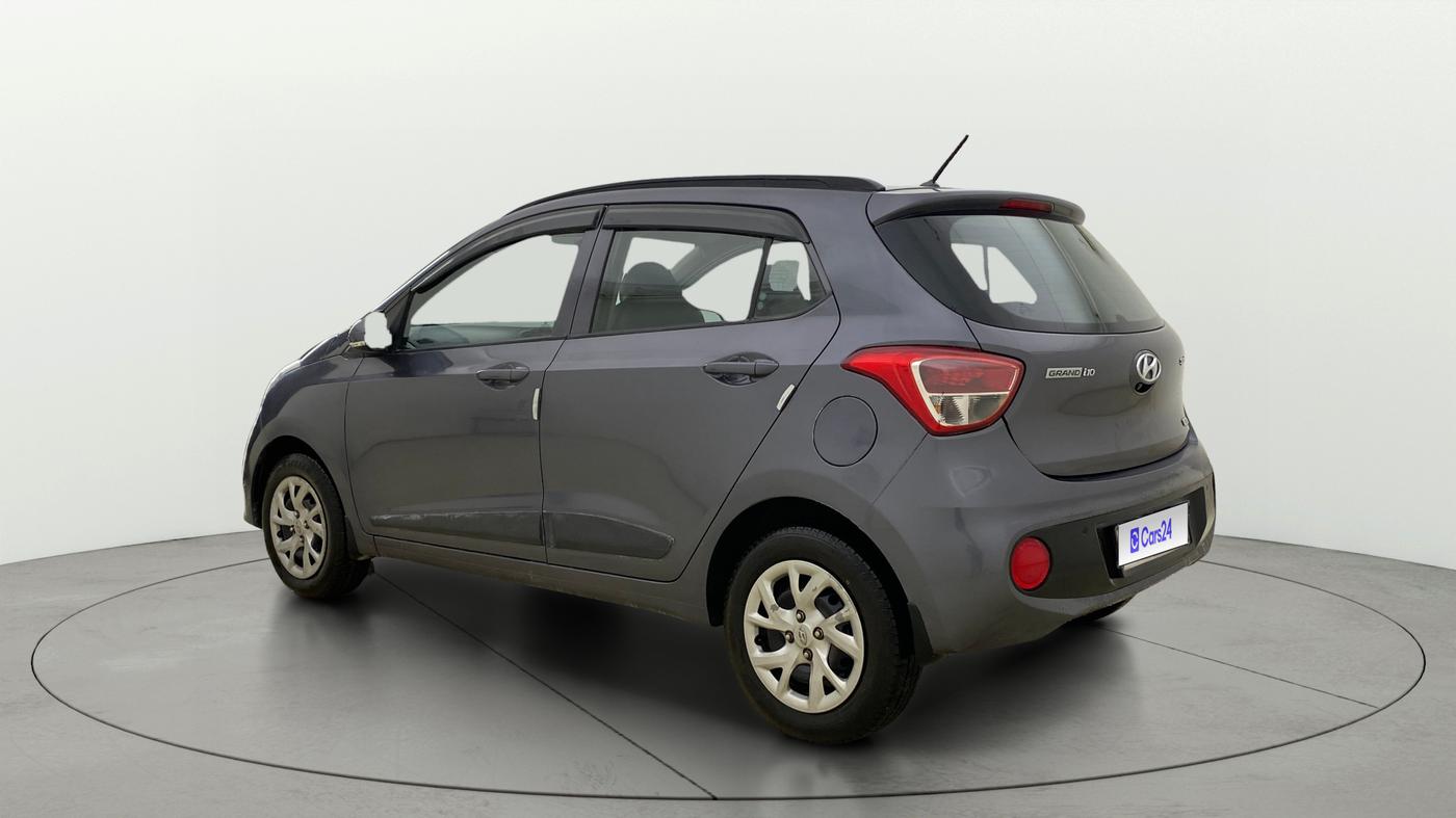 2018 Hyundai Grand i10 SPORTZ (O) 1.2 KAPPA VTVT, Petrol, Manual, 50,140 km, Left Back Diagonal