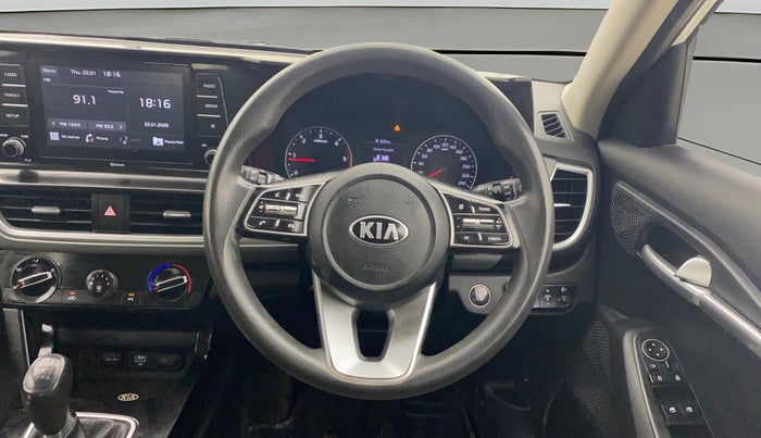 2020 KIA SELTOS HTK PLUS 1.5 DIESEL, Diesel, Manual, 1,47,705 km, Steering Wheel Close Up