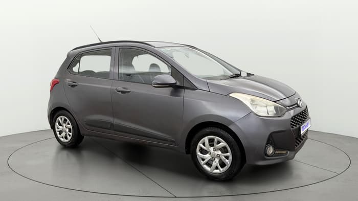 2018 Hyundai Grand i10 SPORTZ (O) 1.2 KAPPA VTVT, CNG, Manual, 1,28,206 km, Right Front Diagonal