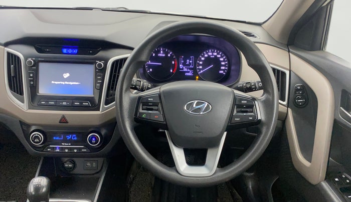 2018 Hyundai Creta SX PLUS 1.6 DIESEL, Diesel, Manual, 1,28,912 km, Steering Wheel Close Up