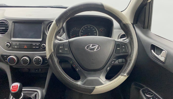 2018 Hyundai Grand i10 SPORTZ 1.2 KAPPA VTVT DUAL TONE, Petrol, Manual, 72,479 km, Steering Wheel Close Up