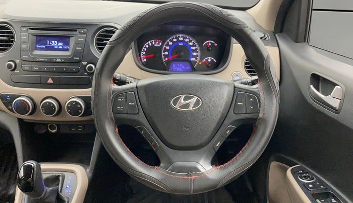 2015 Hyundai Grand i10 ASTA AT 1.2 KAPPA VTVT, Petrol, Automatic, 57,352 km, Steering Wheel Close Up
