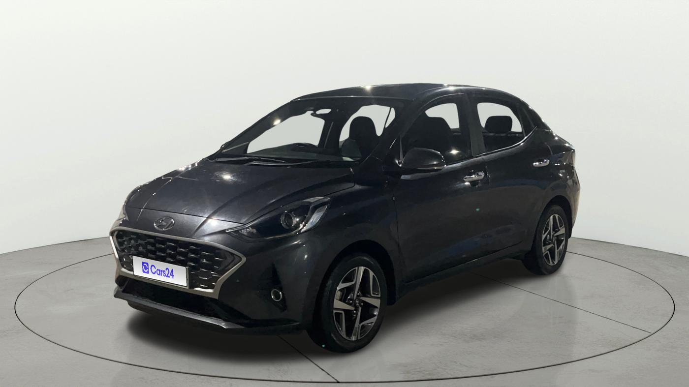 2022 Hyundai AURA SX PLUS 1.2 AMT, Petrol, Automatic, 46,491 km, Left Front Diagonal