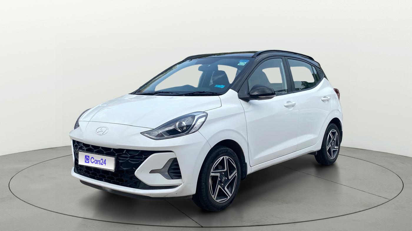2023 Hyundai GRAND I10 NIOS SPORTZ 1.2 KAPPA VTVT DUAL TONE, Petrol, Manual, 34,645 km, Left Front Diagonal