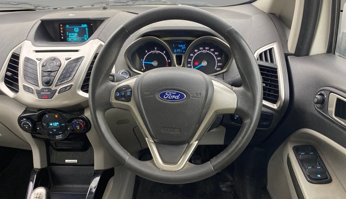 2016 Ford Ecosport TITANIUM 1.5L DIESEL, Diesel, Manual, 1,01,769 km, Steering Wheel Close Up