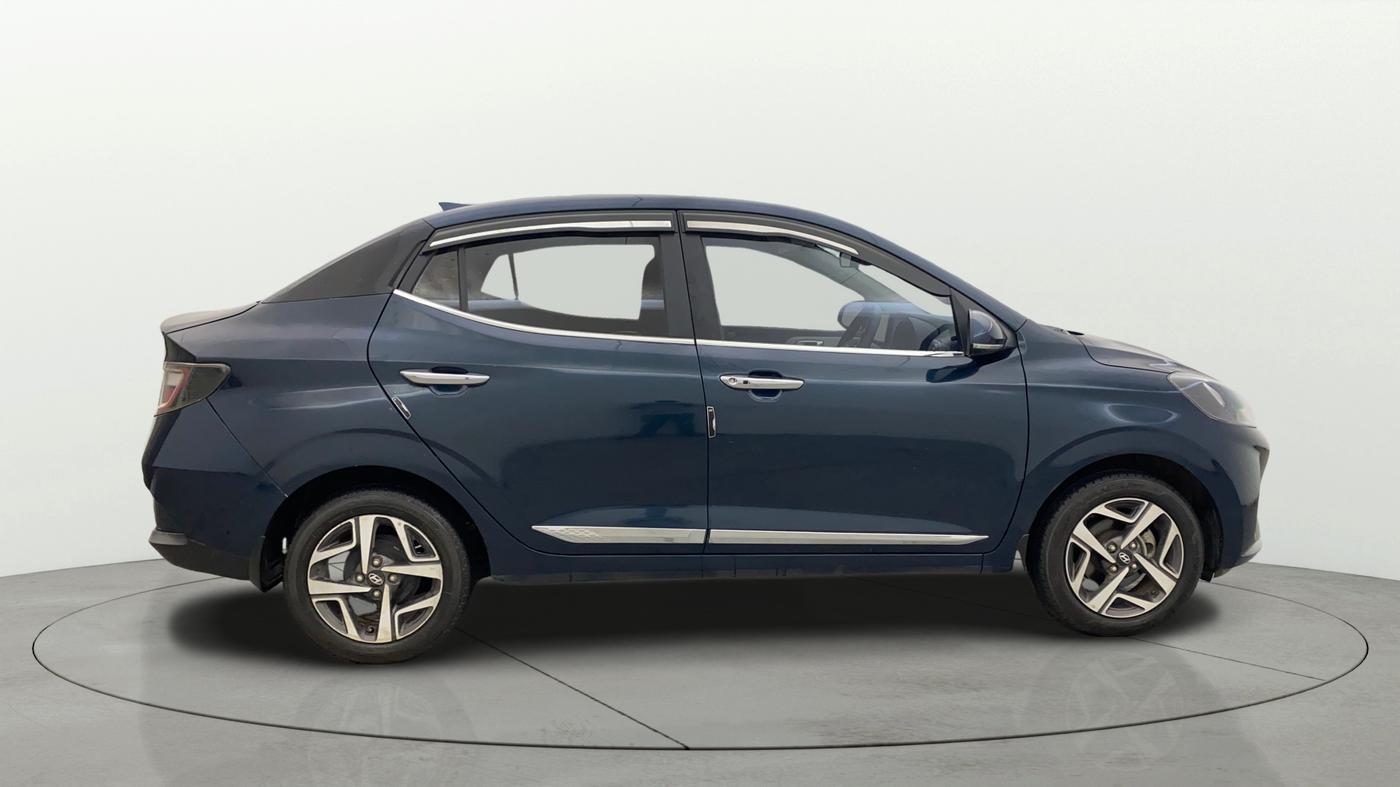 2022 Hyundai AURA SX 1.2 CNG, CNG, Manual, 58,723 km, Right Side View
