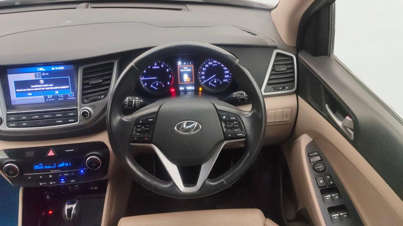 2019 Hyundai Tucson GLS 2WD AT PETROL, Petrol, Automatic, 79,010 km, Steering Wheel Close Up