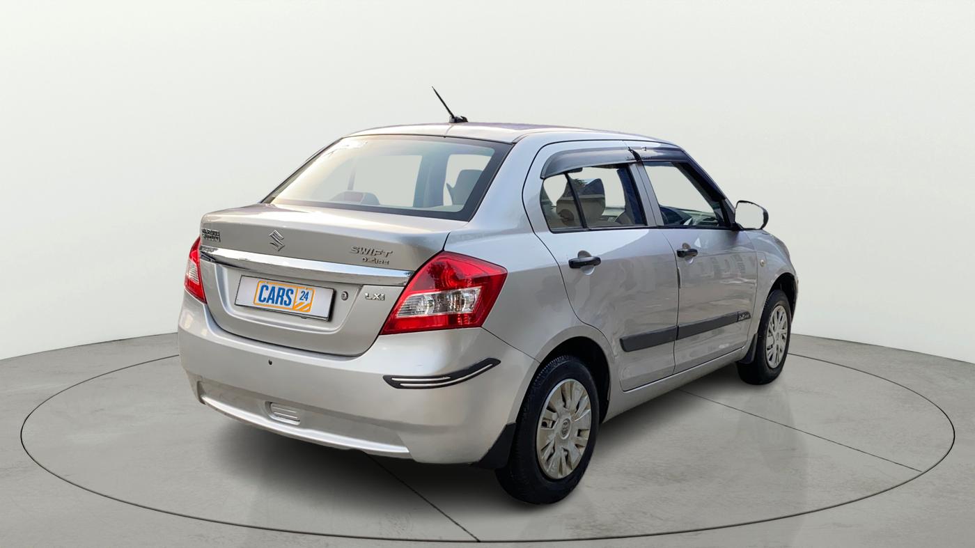 2014 Maruti Swift Dzire LXI, CNG, Manual, 67,340 km, Right Back Diagonal