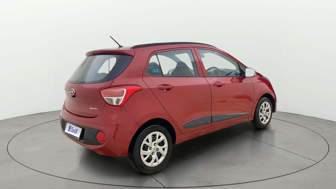 2018 Hyundai Grand i10 SPORTZ 1.2 KAPPA VTVT, Petrol, Manual, 97,160 km, Right Back Diagonal
