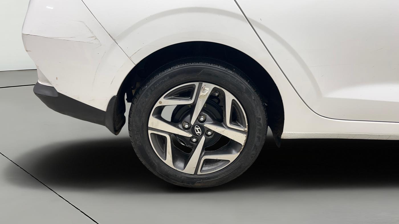 2023 Hyundai AURA SX 1.2 CNG, CNG, Manual, 14,152 km, Right Rear Wheel