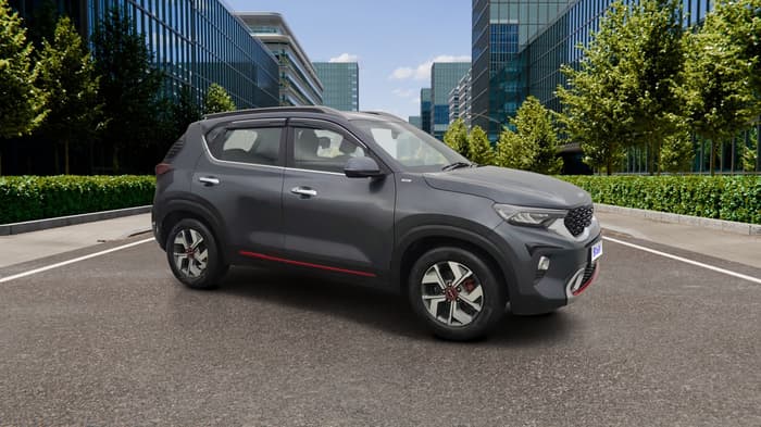 2021 KIA SONET GTX PLUS 1.0 IMT, Petrol, Manual, 33,237 km, Right Front Diagonal