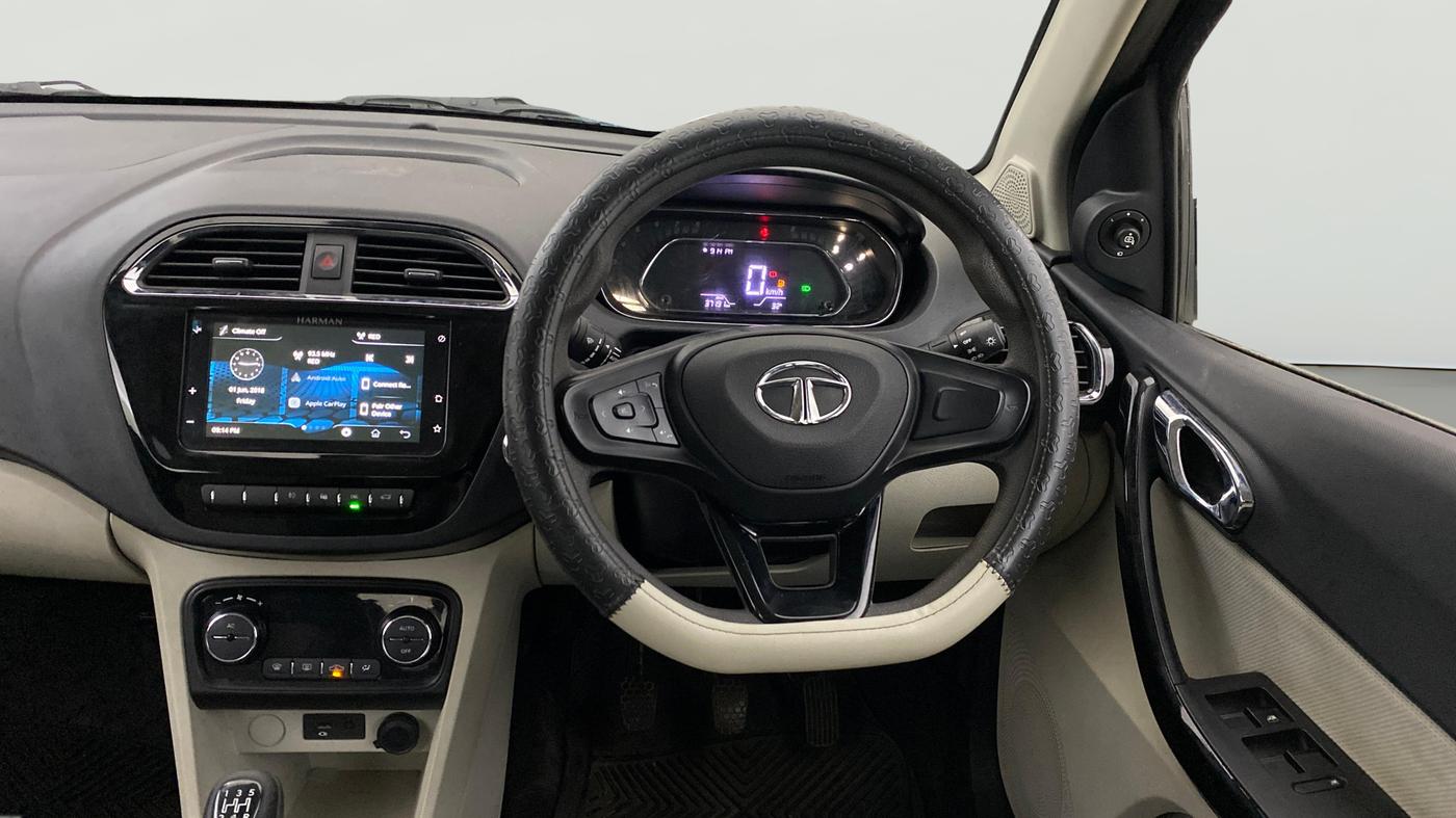 2022 Tata TIGOR XZ PLUS CNG, CNG, Manual, 37,191 km, Steering Wheel Close Up