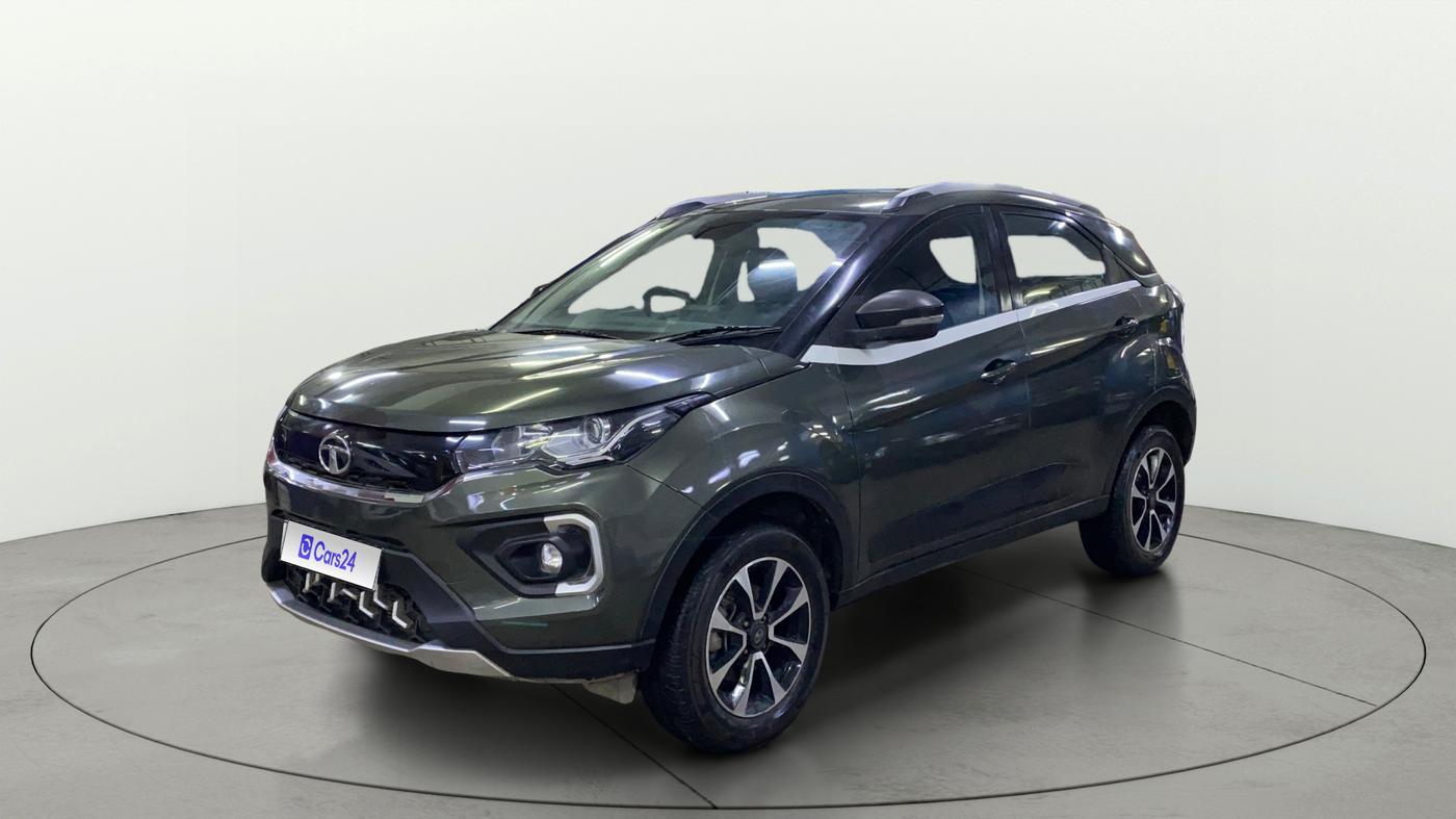 2021 Tata NEXON XZA PLUS PETROL, Petrol, Automatic, 27,884 km, Left Front Diagonal