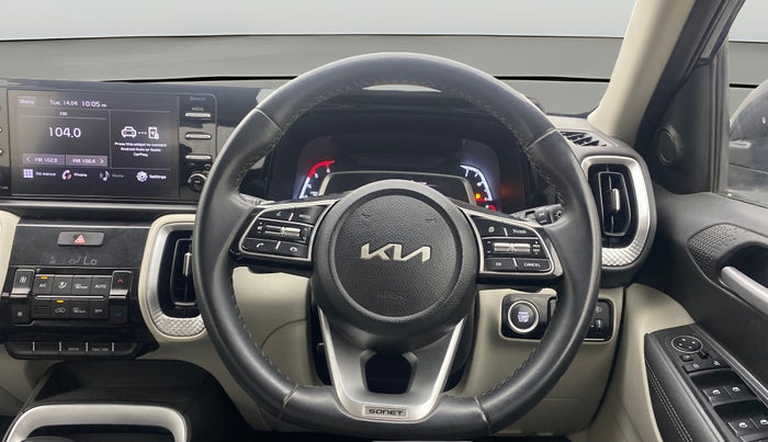 2022 KIA SONET HTX 1.5 AT, Diesel, Automatic, 62,778 km, Steering Wheel Close Up