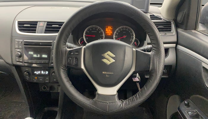 2014 Maruti Swift ZXI, Petrol, Manual, 55,967 km, Steering Wheel Close Up