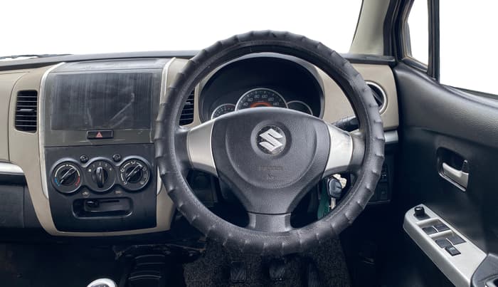 2017 Maruti Wagon R 1.0 VXI, Petrol, Manual, 66,542 km, Steering Wheel Close Up