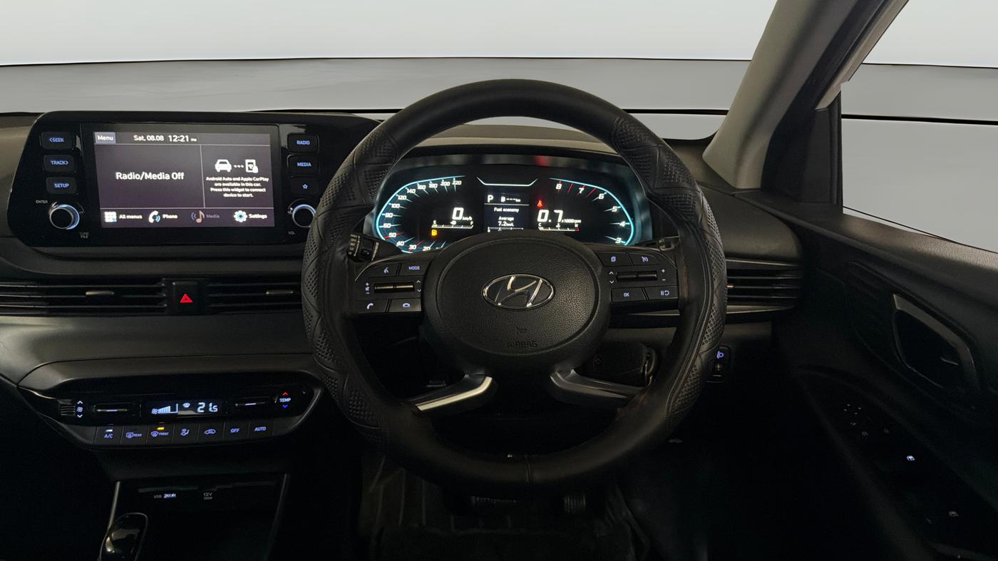 2022 Hyundai NEW I20 Sportz 1.2 IVT, Petrol, Automatic, 1,21,970 km, Steering Wheel Close Up