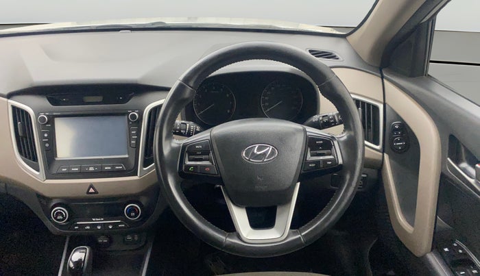 2017 Hyundai Creta SX PLUS AT 1.6 PETROL, Petrol, Automatic, 1,39,997 km, Steering Wheel Close Up