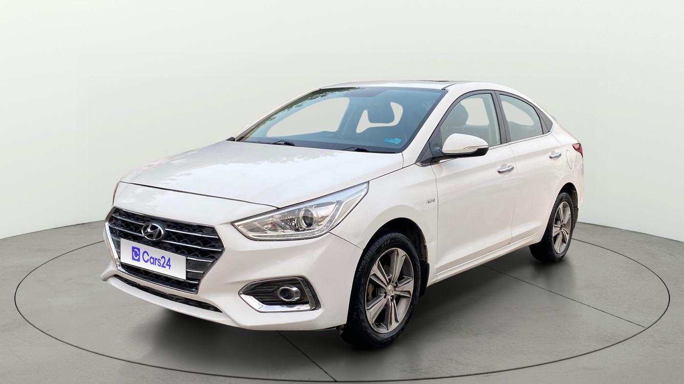 2019 Hyundai Verna 1.6 VTVT SX (O) AT, Petrol, Automatic, 97,335 km, Left Front Diagonal