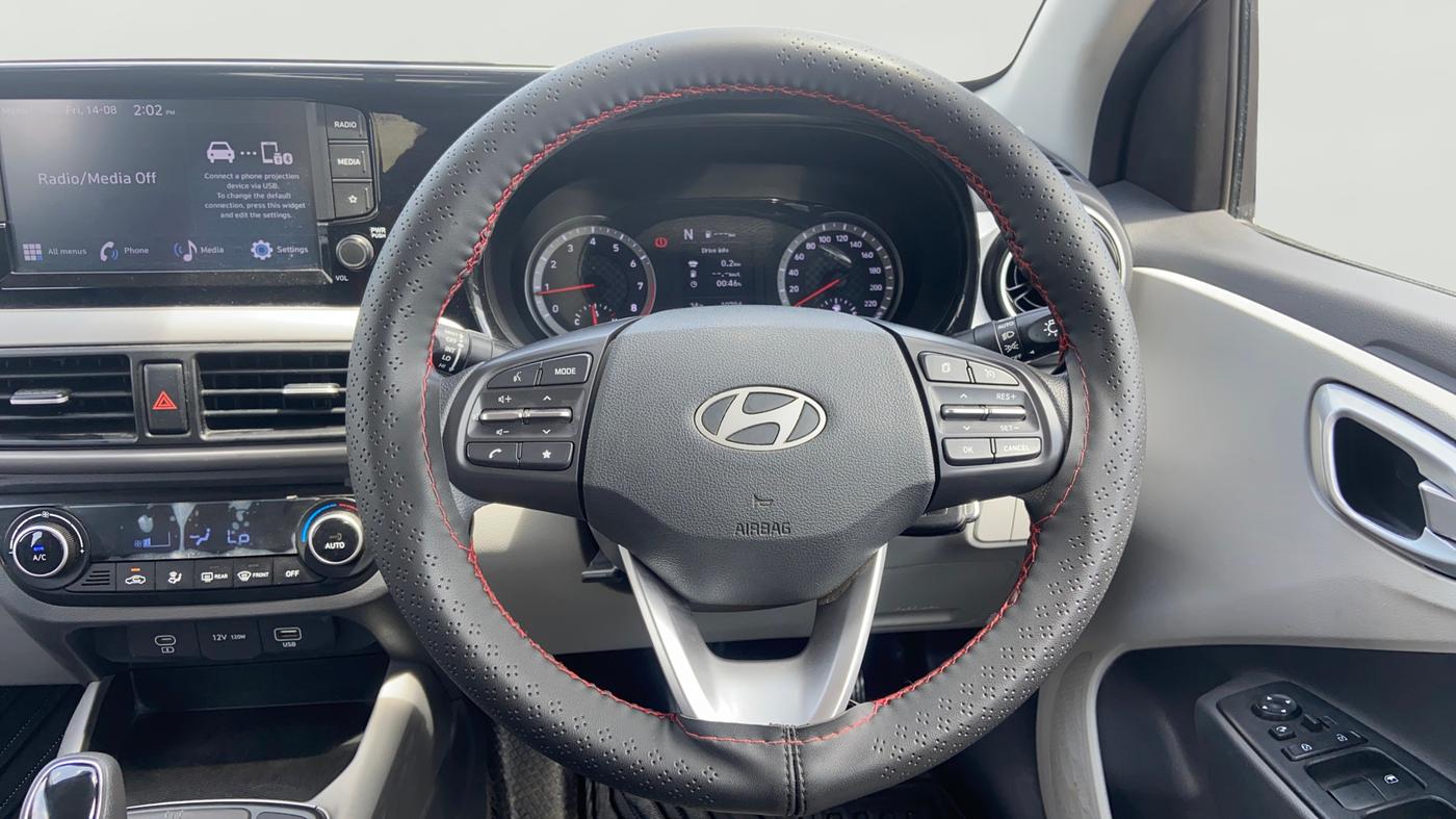 2024 Hyundai GRAND I10 NIOS SPORTZ AMT 1.2 KAPPA VTVT, Petrol, Automatic, 10,776 km, Steering Wheel Close Up