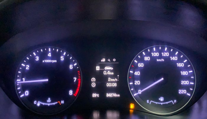 2015 Hyundai Elite i20 ASTA 1.2, Petrol, Manual, 34,263 km, Odometer Image