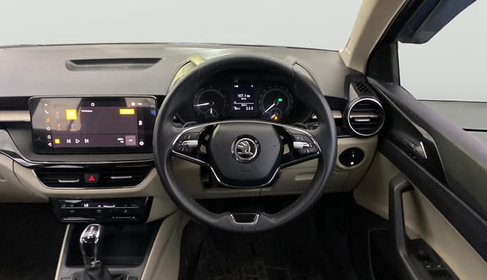 2024 Skoda SLAVIA AMBITION 1.0L TSI AT, Petrol, Automatic, 28,510 km, Steering Wheel Close Up