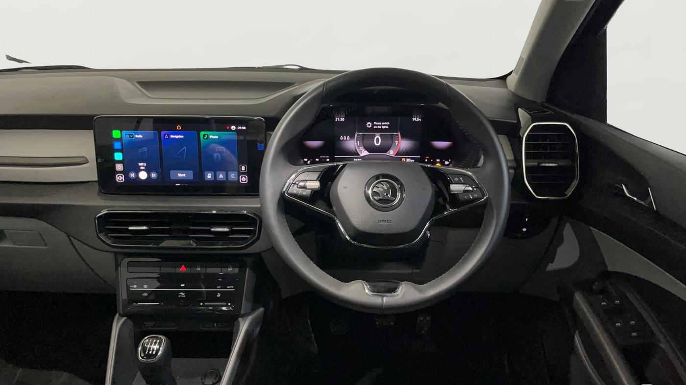 2025 Skoda Kylaq Signature Plus, Petrol, Manual, 7,939 km, Steering Wheel Close Up