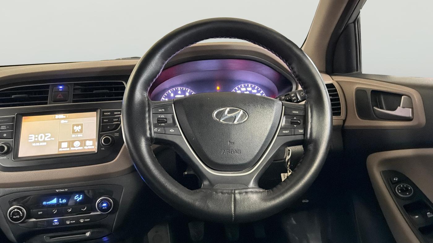 2018 Hyundai Elite i20 ASTA 1.2, Petrol, Manual, 60,650 km, Steering Wheel Close Up