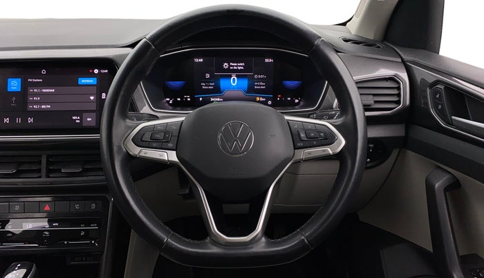 2023 Volkswagen TAIGUN TOPLINE 1.0 TSI AT, Petrol, Automatic, 34,544 km, Steering Wheel Close Up