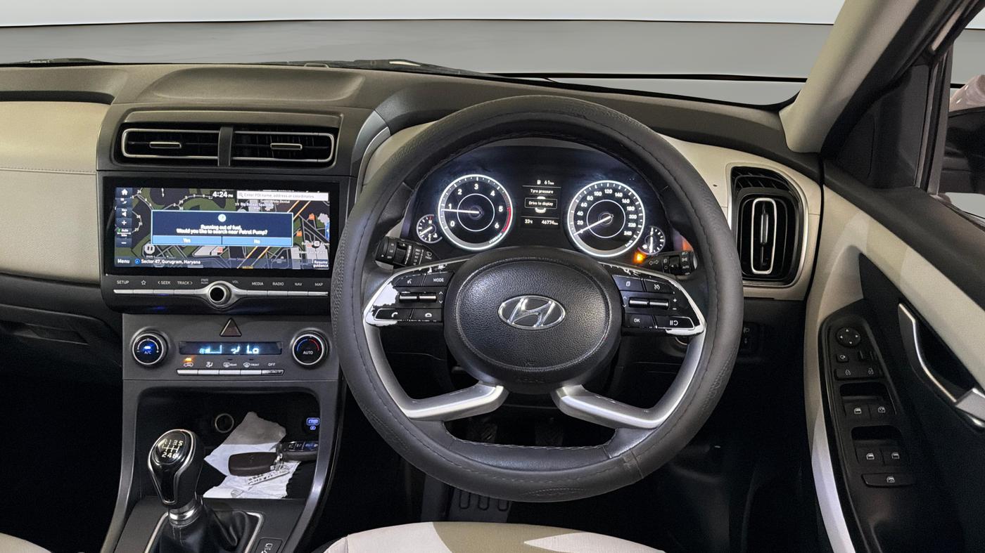 2022 Hyundai Creta SX 1.5 DIESEL, Diesel, Manual, 46,735 km, Steering Wheel Close Up